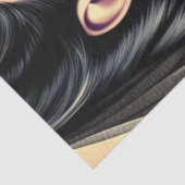 Getatoeëerde gotische vrouw tissuepapier (Detail)