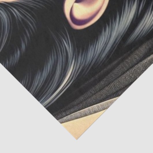 Getatoeëerde gotische vrouw tissuepapier (Detail)