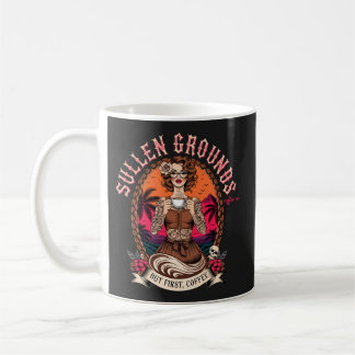 Getatoeëerde Pin-up Koffiedame Retro Vintage Koffiemok