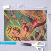  getatoeëerde pin-up tissuepapier (Craft)