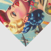  getatoeëerde pin-up tissuepapier (Detail)