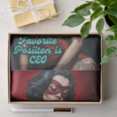 Getatoeëerde Pinup CEO Decoupage | Vet en krachtig Tissuepapier (Geschenk)