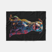 Getatoeëerde Pitbull Dog Tattoos Pitbull Getatoeëe Fleece Deken (Voorkant (Horizontaal))