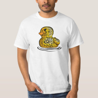 getatoeëerde rubberen eend t-shirt
