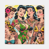Getatoeëerde Stripschonen Magneet (Voorkant)