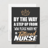 Getatoeëerde verpleegster is hét toppunt van aantr briefkaart (Voorkant / Achterkant)