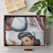 Getatoeëerde verpleegster pin-up tissuepapier (Geschenk)