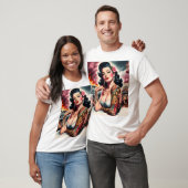 Getatoeëerde vintage pin-up t-shirt (Unisex)