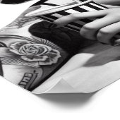  getatoeëerde vrouw poster (Hoek)