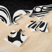 Getatoeëerde zigeunervrouw in zwart-wit legpuzzel (Zijkant)