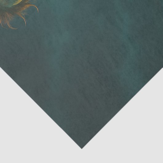 Getatoeëerde Zombie Biker | Gothic Halloween Undea Tissuepapier (Detail)