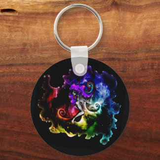 Getatoeerde creatiesleutelhanger sleutelhanger
