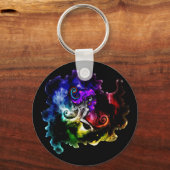 Getatoeerde creatiesleutelhanger sleutelhanger (Voorkant)