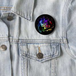 Getatoonde Knop Ronde Button 5,7 Cm