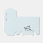 Getaway auto schets bruiloft bedankdoosjes (Uitgevouwen)