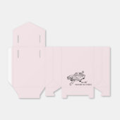 Getaway auto schets bruiloft bedankdoosjes (Uitgevouwen)