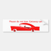 Getaway Car! Bumpersticker (Voorkant)
