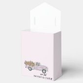 Getaway pick-up truck waterverf Bruiloft Bedankdoosjes (Geopend)