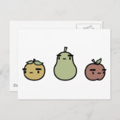 Getaxeerde vruchten briefkaart (Voorkant / Achterkant)