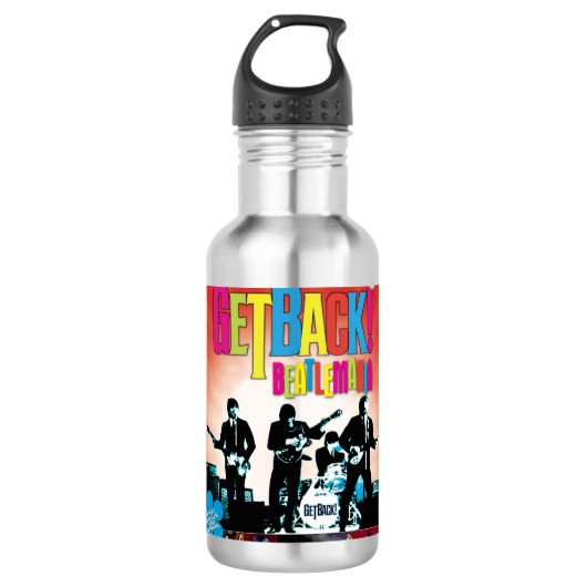 GetBack!® Beatlemania Officiële Poster waterfles (Voorkant)