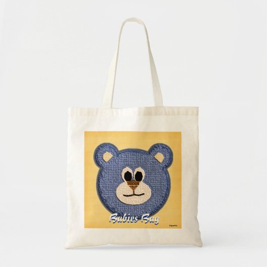 Getddy Bear Babies Bag (blauw) Tote Bag (Voorkant)