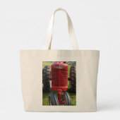 geteeld boerderij grote tote bag (Achterkant)
