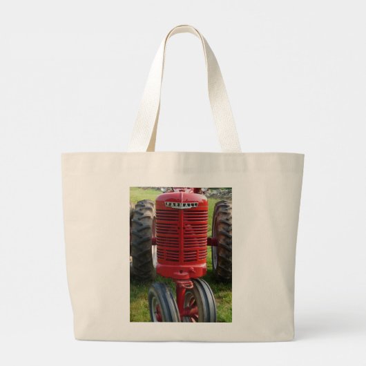 geteeld boerderij grote tote bag (Achterkant)