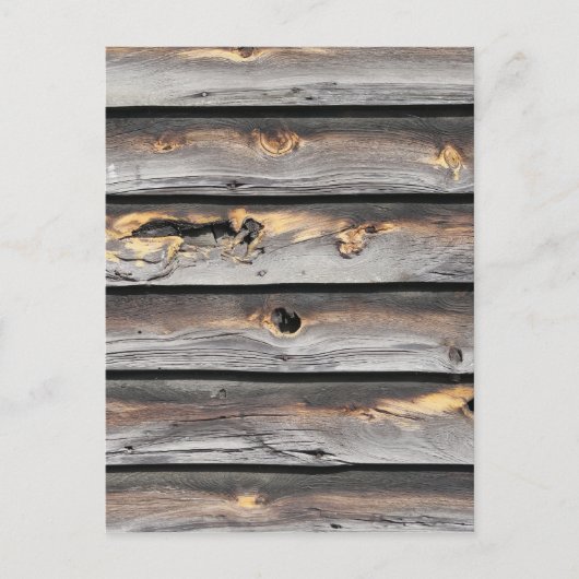 getekend door het weer als oude houten achtergrond briefkaart (Voorkant)