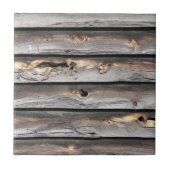 getekend door het weer als oude houten achtergrond tegeltje (Voorkant)