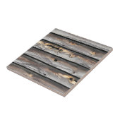 getekend door het weer als oude houten achtergrond tegeltje (Zijkant)