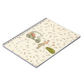 Getekend golf stijl notitieboek (Linkerzijde)