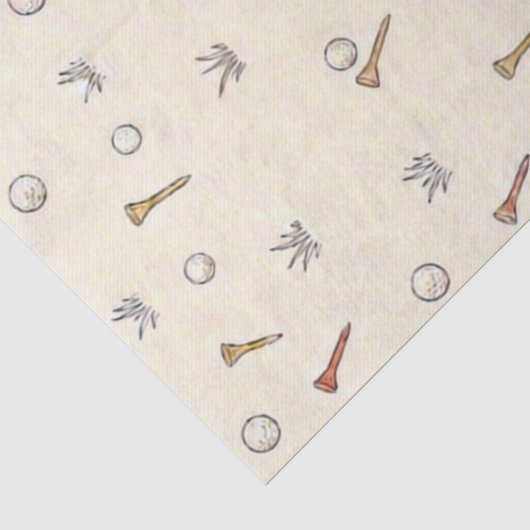 Getekend golf tissuepapier (Detail)