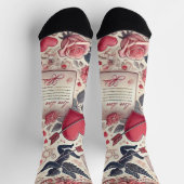 Getekend met een roos sokken (Top)