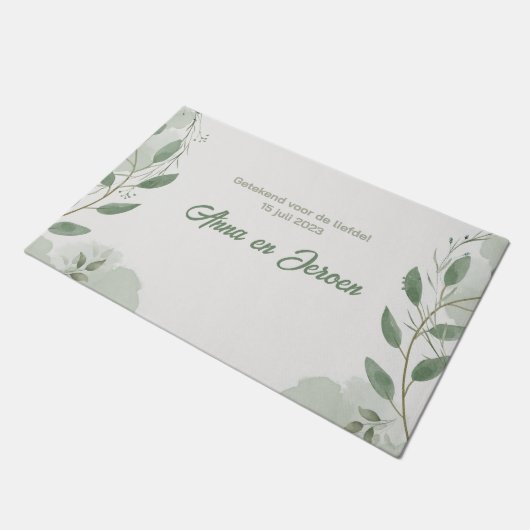 Getekend voor de Liefde! partnerschap Deurmat (Schuin)