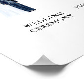 Getekend Waterschilderkunst Huwelijksdag Tijdschem Poster (Hoek)