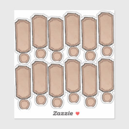 Getekende & Geschilderde Fleslabels d3 Vel Sticker