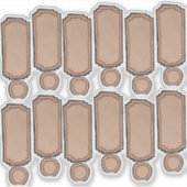 Getekende & Geschilderde Fleslabels d3 Vel Sticker (Voorkant)