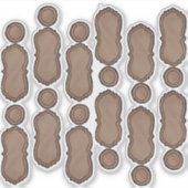 Getekende & Geschilderde Flessenlabels d1 Vel Sticker (Voorkant)