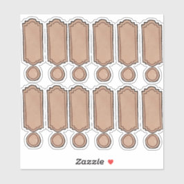 Getekende & Geschilderde Flessenlabels d2 Vel Sticker