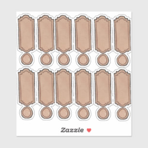 Getekende & Geschilderde Flessenlabels d2 Vel Sticker