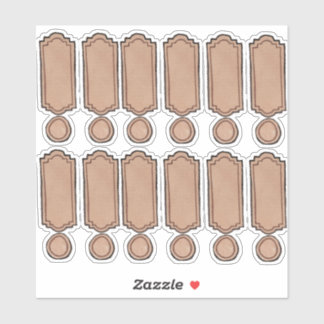 Getekende & Geschilderde Flessenlabels d2 Vel Sticker