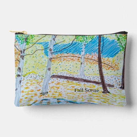 Getekende herfsttafereel etui (Voorkant)
