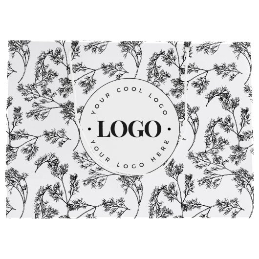 Getekende kruiden Greenery Botanical voeg aangepas Groot Cadeauzakje (Achterkant)