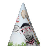 Getekende landbouwhuisdieren, Pet van geboorte Feesthoedjes (Rechts)