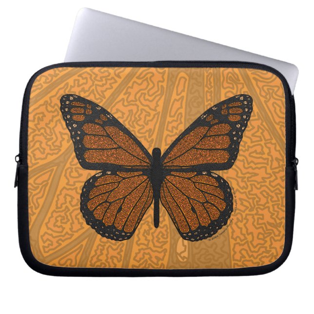 Getekende Monarch Laptop Hoes (Voorkant)