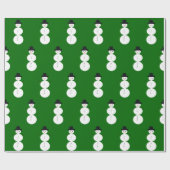 Getekende Sneeuwman Cadeaupapier (Vlak)