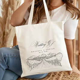 Getekende Wijngaard Wijnboerderij Napa Valley Trou Tote Bag