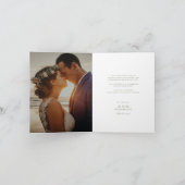 Getekte palmbomen Tropische bestemming bruiloft Bedankkaart (Binnen)