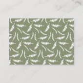 Getekte palmbomen Tropische bestemming bruiloft Plaatskaartje (Achterkant)