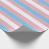 Getelegrafeerde bandkleurstrips met transgenderpri cadeaupapier (Hoek)